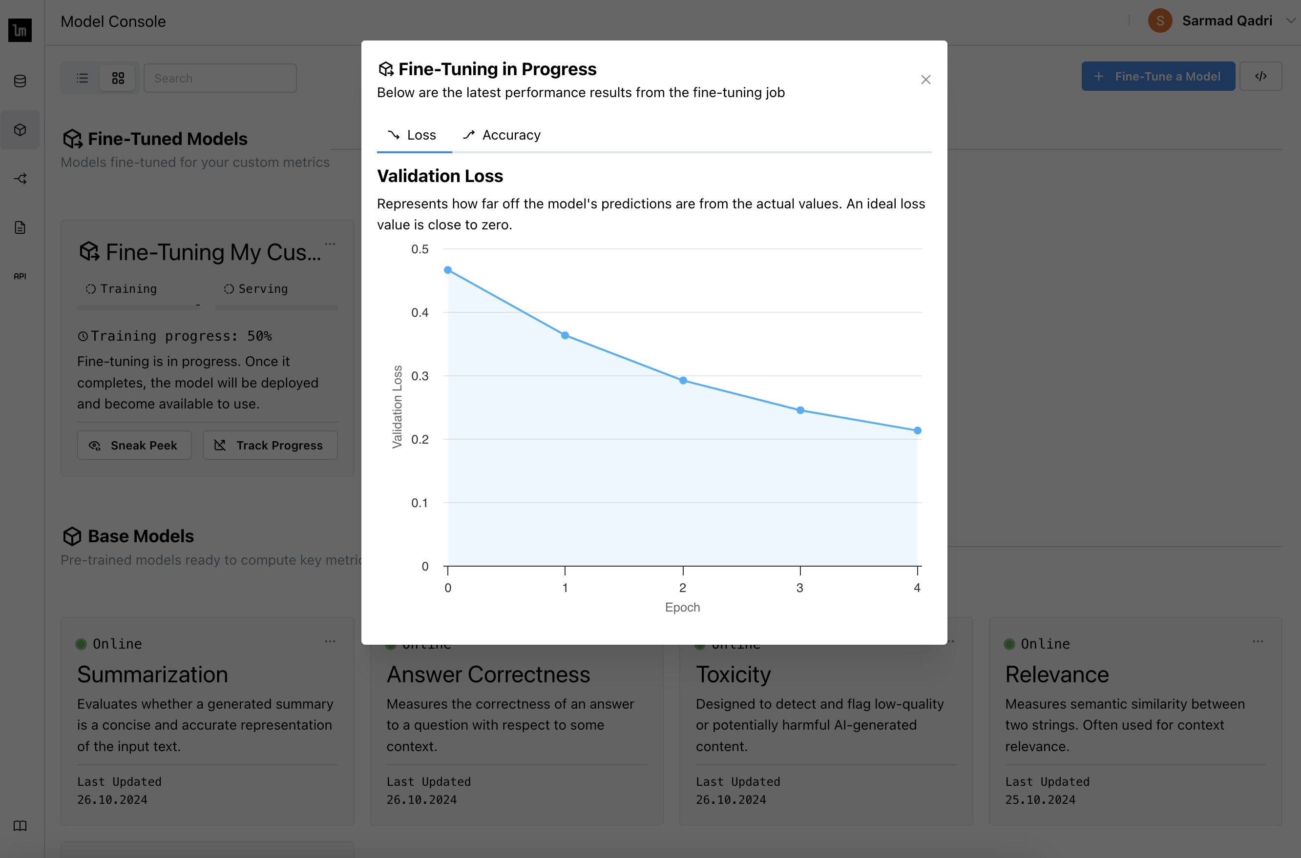 Fine-tuning Sneak Peek